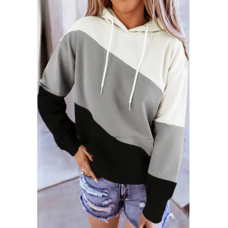 Women's Long-sleeved Hooded Printed Sweater